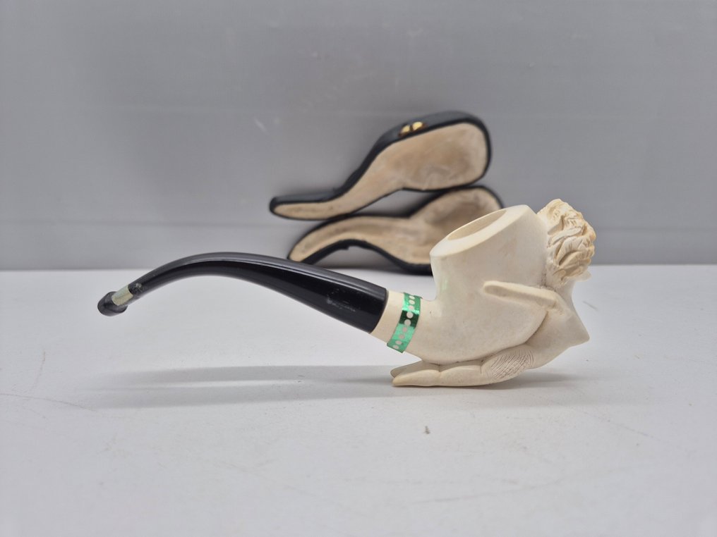 Meerschaum pipe - Genuine Block Meerschaum (Authentic Sea Foam in Block) #4.3