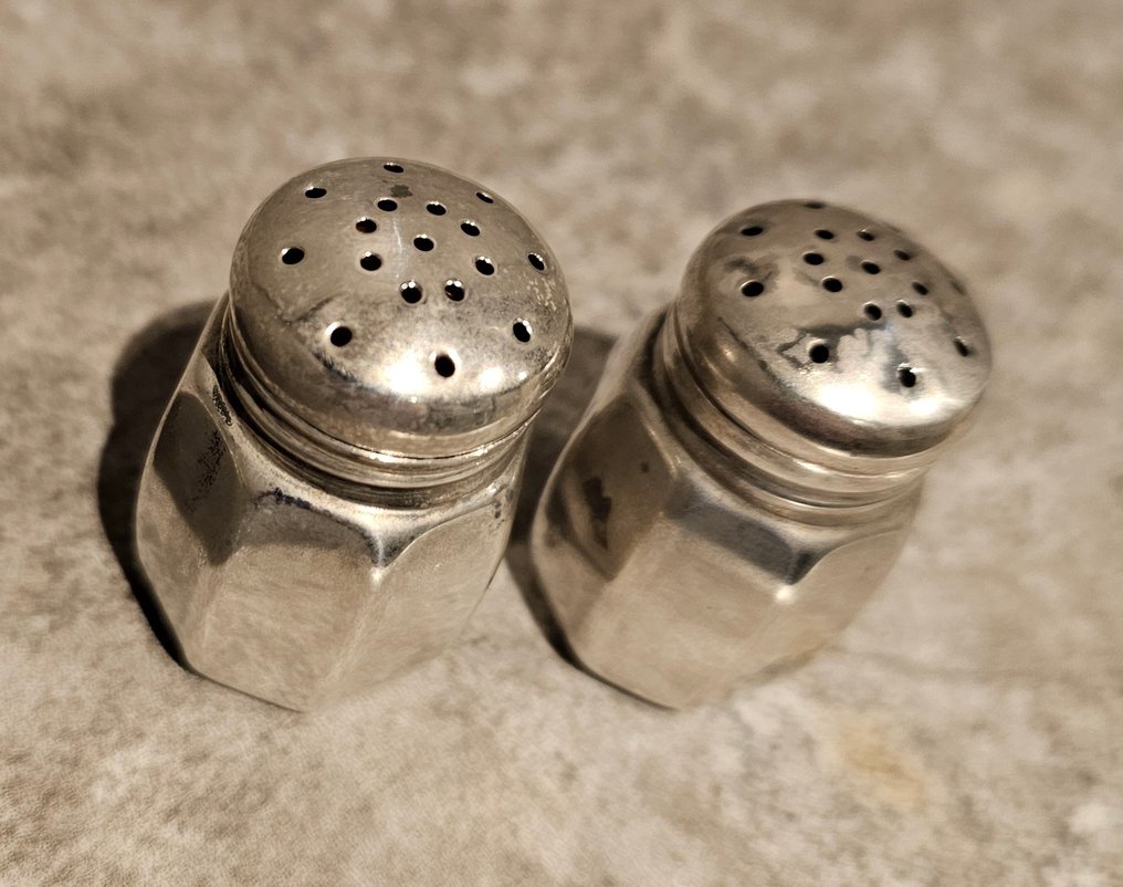 sterling - Solniță sare și piper (2) - .835 argint - Sterling zilver #3.2