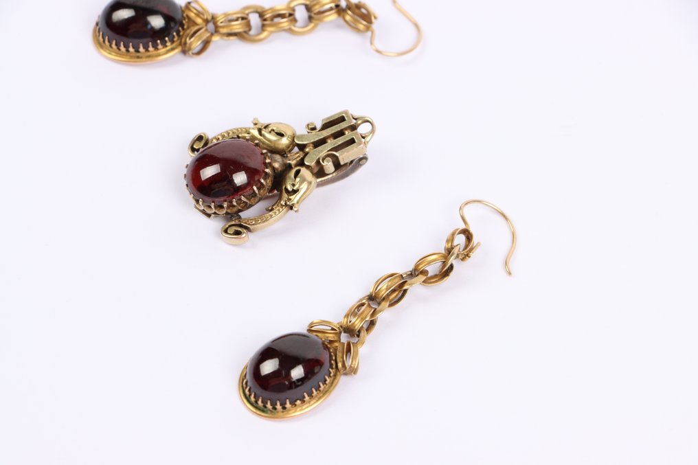 Ensemble de bijoux 2 pièces - 14 carats Or jaune - Style victorien #4.3