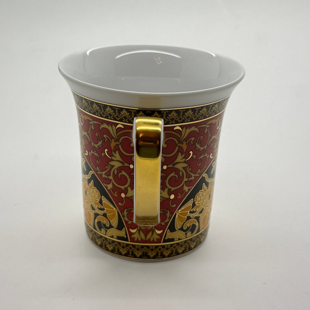 Rosenthal - Versace - Bécher - Verre avec poignée - 9 cm - Ikarus Medusa - Porcelaine - emballé d'origine neuf #1.0