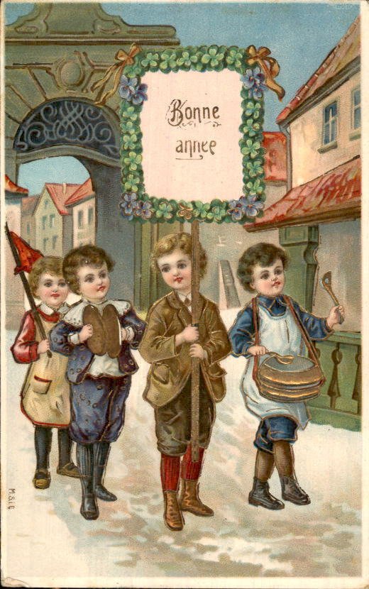 Fantasy, nytår - Postkort (119) - 1900-1960 #4.3