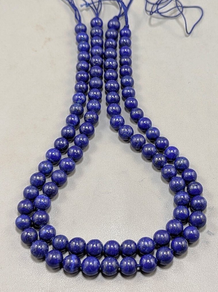 Lapis Lazuli Gemstone Necklaces - Height: 420 mm - Width: 420 mm- 97 g - (2) #1.0