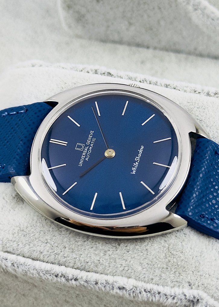 Universal Genève - White Shadow Blue Dial - Ei pohjahintaa - Cal.2.66      866.101 - Miehet - 1960-1969  #4.3