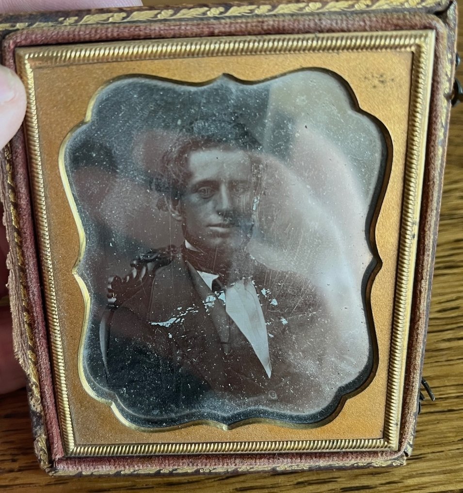 Unknown - 1/6th Plate American Daguerreotype of a Mixed Race Man #2.1