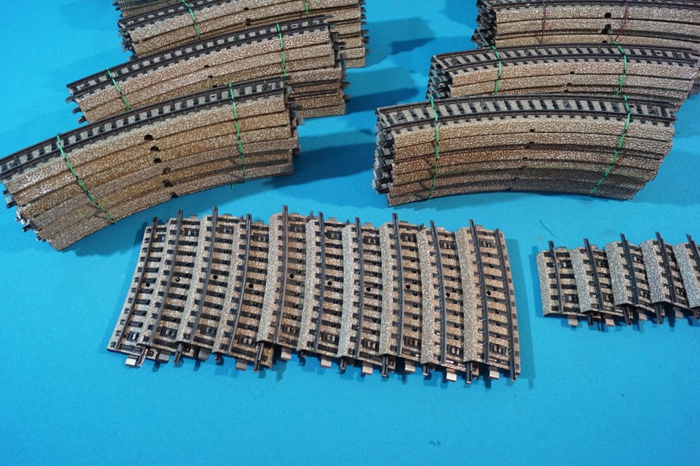 Märklin H0 - 5100 - 5120 - 5200 - 5106 - 5101 - 5102 - Model train tracks (150) #4.3