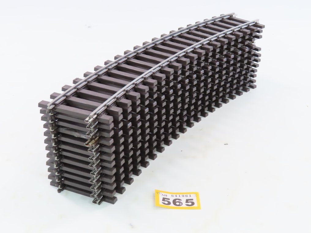 Märklin 1 - 5935 - 模型火车车轨 (12) - 12件轨道夹，带弯曲轨件，镍 #2.1