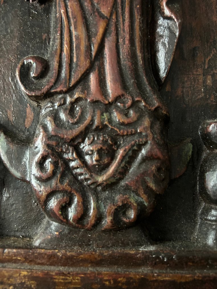 Madonna traf ein Kind. - Plakette - Holz #1.0