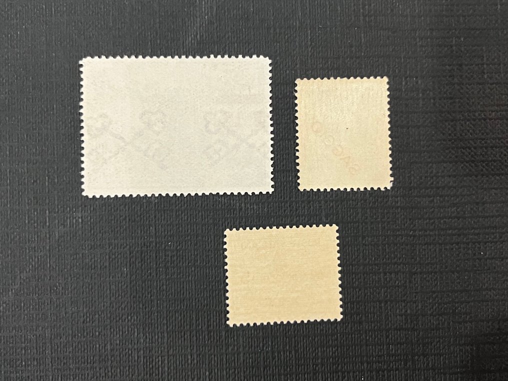 梵蒂岡城 1939/1939 - 梵蒂冈一套6枚邮票，带变体，带完整橡胶，我移动。 - Catalogo sassone N 9 saggio, 61a, 154da, N. 311b, 371a. CEI N 461a #3.2