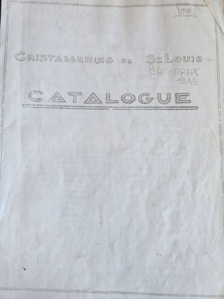 Possibly St-Louis - Drinking service (6) - Danube Taille No. 5654 - Crystal - Red Wine #1.0