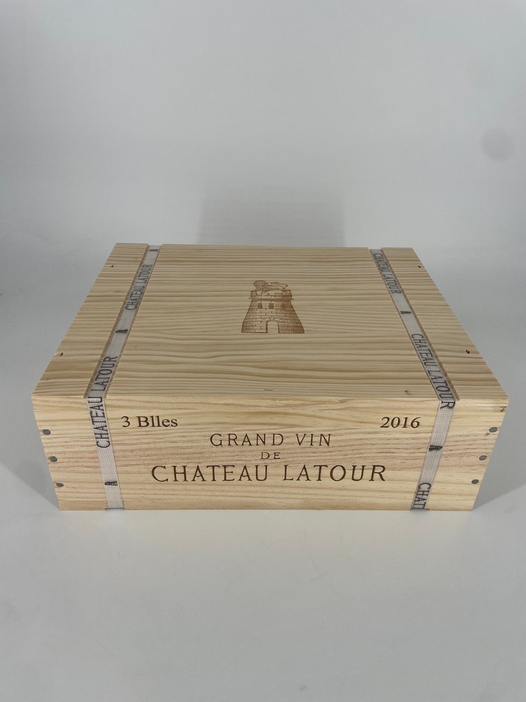 2016 Chateau Latour - Burdeos, Pauillac 1er Grand Cru Classé - 3 Botellas (0,73 L) #1.0