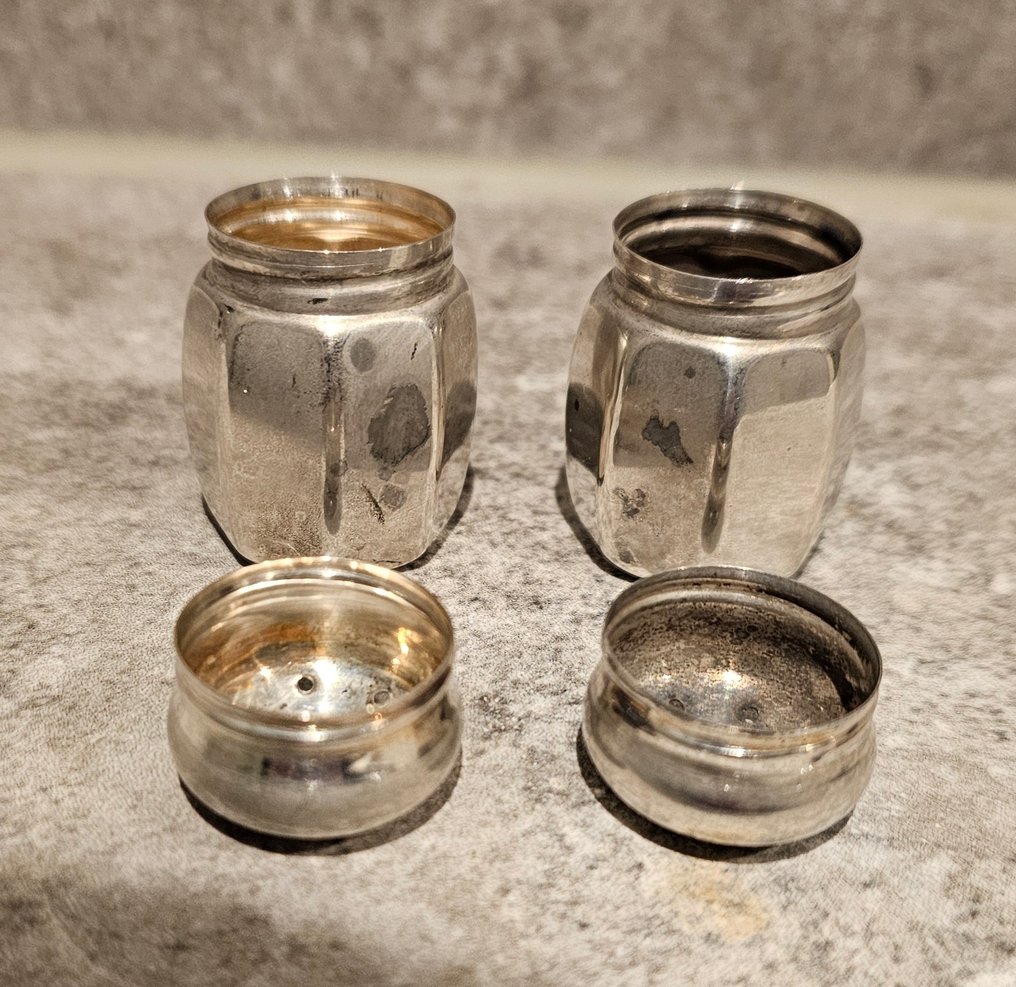 sterling - Solniță sare și piper (2) - .835 argint - Sterling zilver #1.0