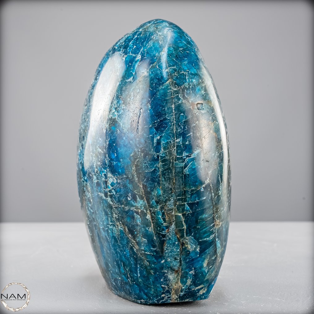 天然一等品质浓郁的磷灰石 自由形式- 2000.66 g #2.1