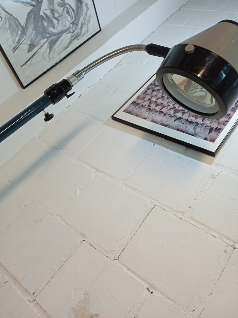 Τοξωτό φωτιστικό δαπέδου - Βιντεοκλαστικός Ιατρικός Φάρος Χωρίς Σκιά - Μέταλλο, Πλαστικό, Γυαλί #2.1