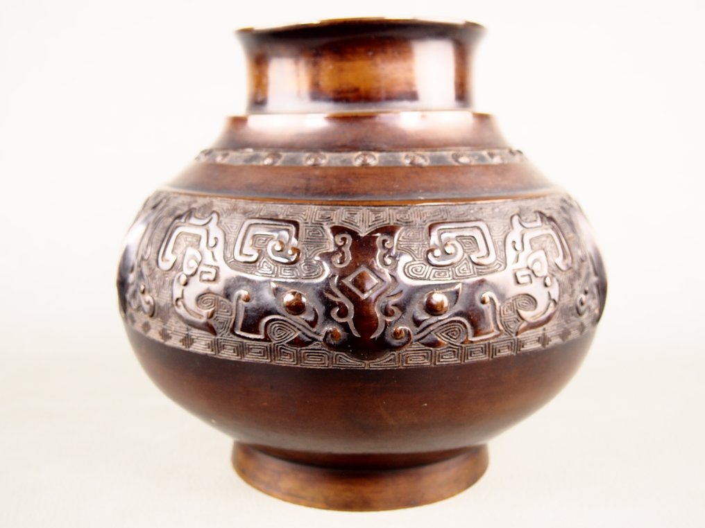 花瓶 - 青銅色 - 日本 - 明治時期（1868-1912） #4.3