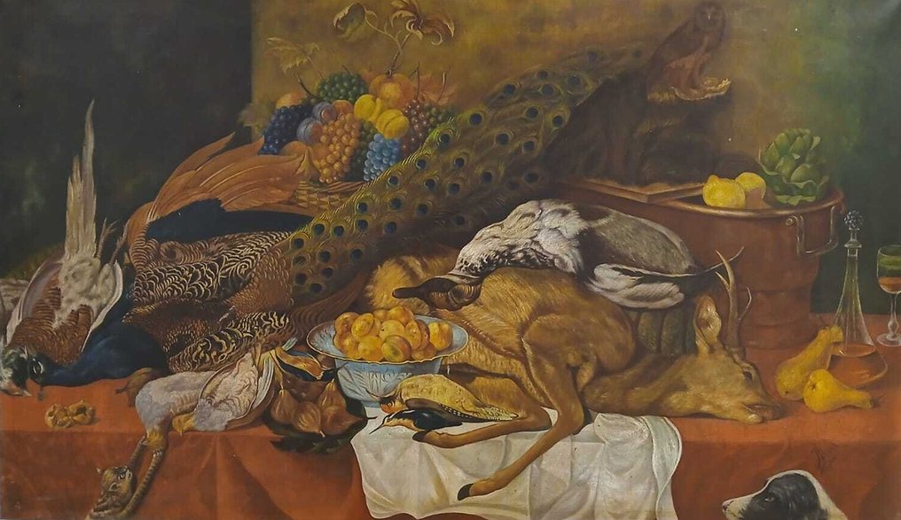 欧洲学校 (XX) - NO RESERVE - Bodegón de caza - XL #1.0