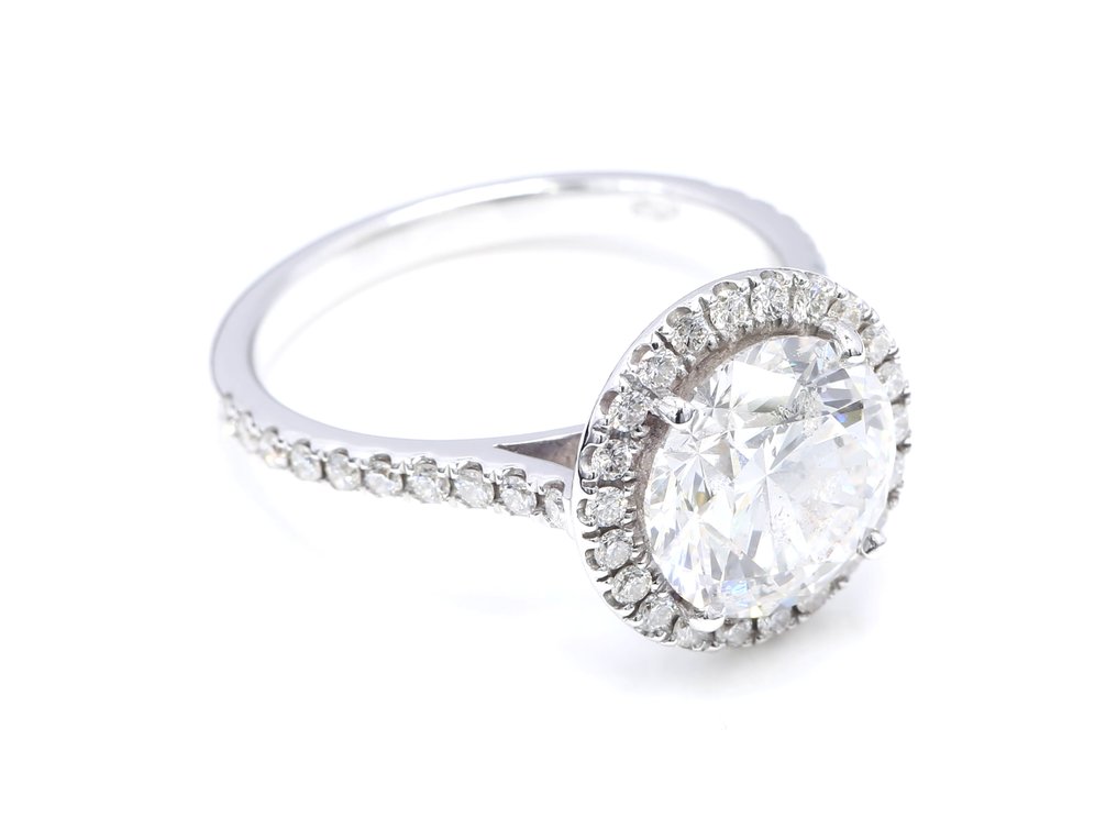 Δαχτυλίδι - 18 καράτια Λευκός χρυσός - 3.50ct. tw. Διαμάντι (Φυσικό) - Διαμάντι - F-SI2 *3EX* #3.2