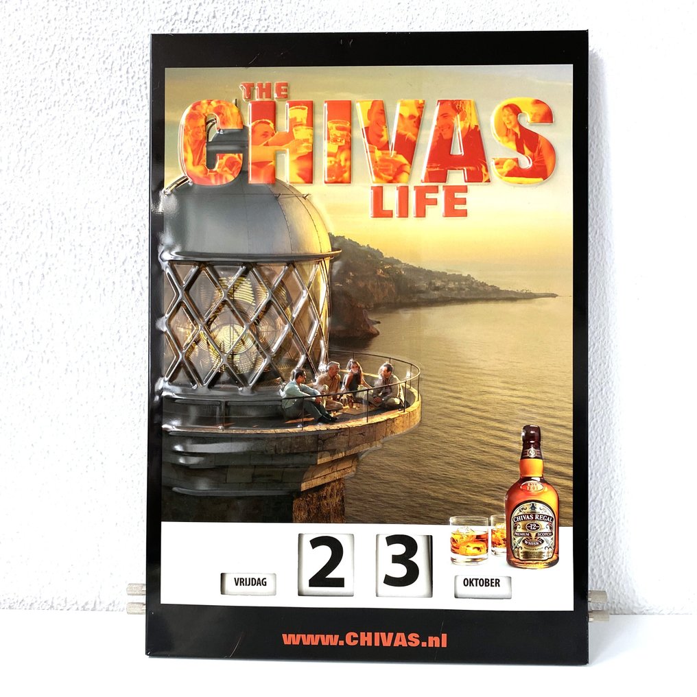 Chivas Regal perpetual calendar - Sign - Metal #1.0