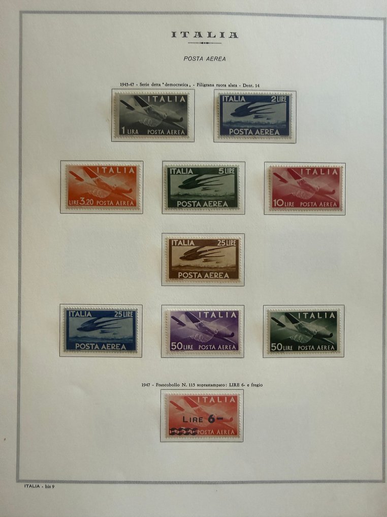 Ιταλική Δημοκρατία 1945/2004 - Συλλογή της Ιταλικής Δημοκρατίας με υπηρεσίες, σε άριστη κατάσταση διατήρησης, όλα MNH σε άλμπουμ. #3.2