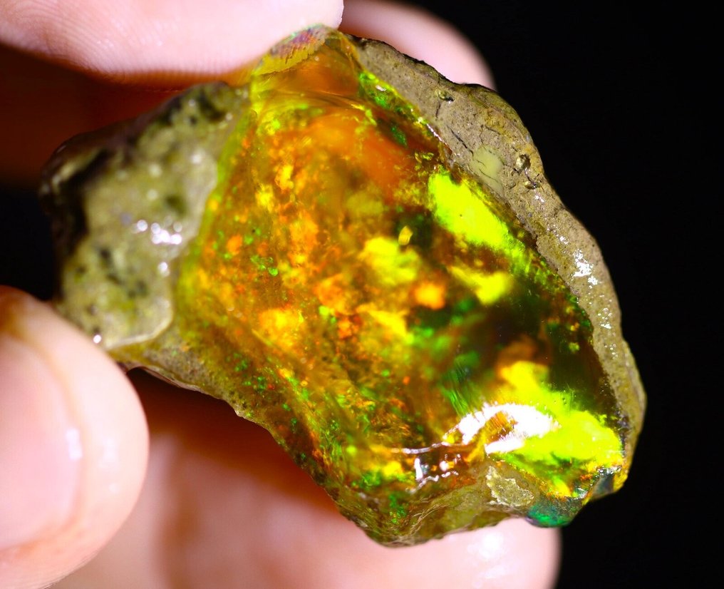 55.9 cts - Top Colors - Crystal Opal - Rough - See Video!- 11.18 g #4.3