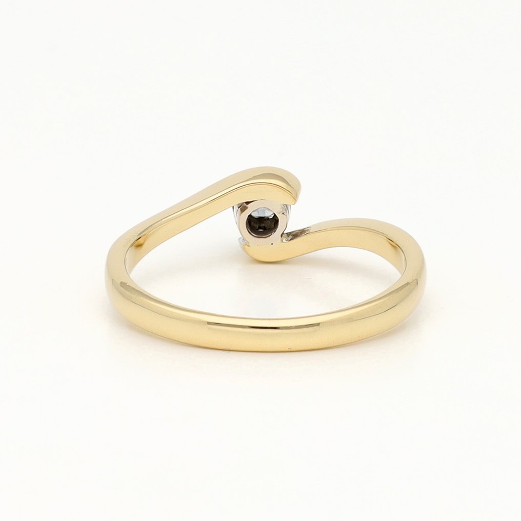 戒指 - 18K包金 黄金 钻石 (天然)  #3.2