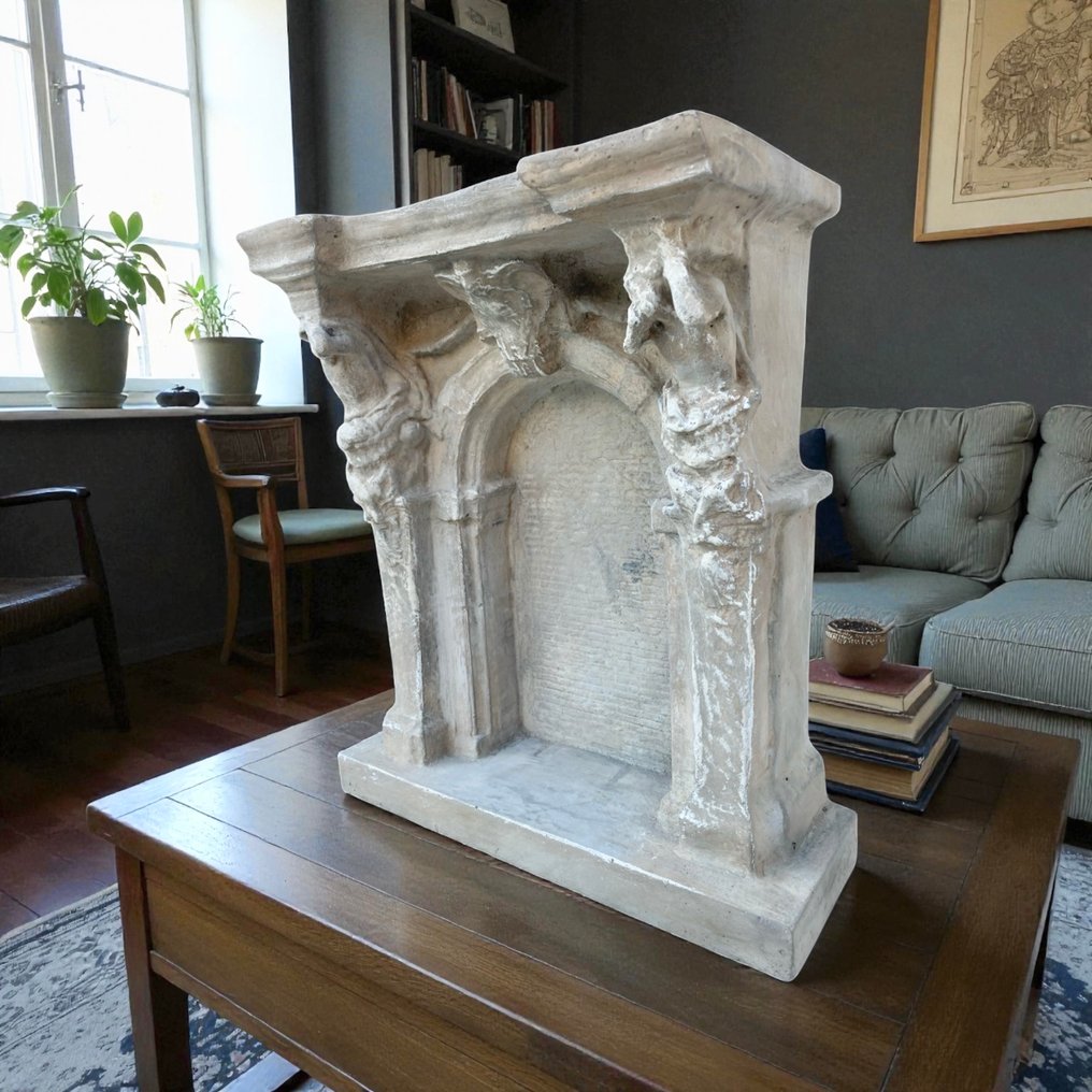 雕塑, Monumento architettonico cappelle - 41 cm - 石头 #3.2