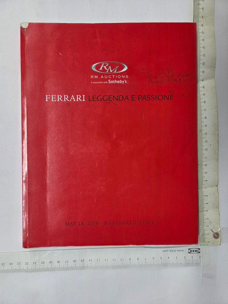 Book - Ferrari - Rivista Ferrari leggenda e passione RM auctions Sotheby's 2008 #1.0