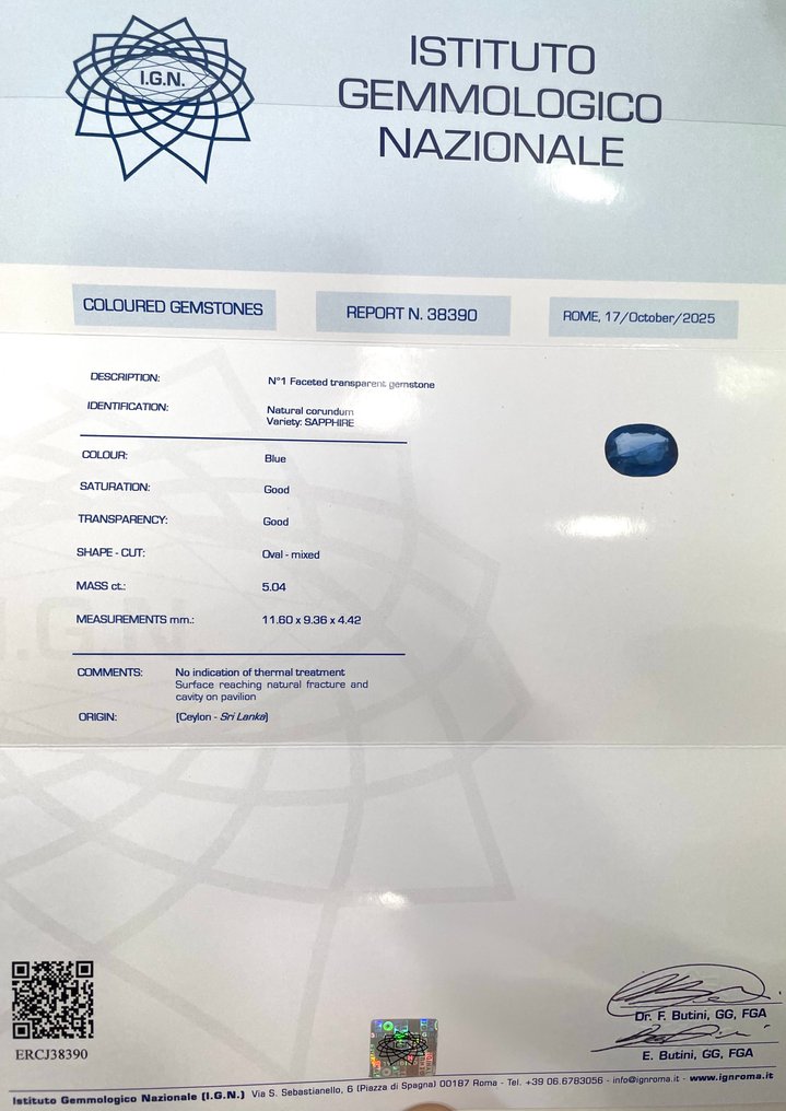 Gyűrű - 18 kt. Sárga arany, Ezüst Zafír - Gyémánt #2.1