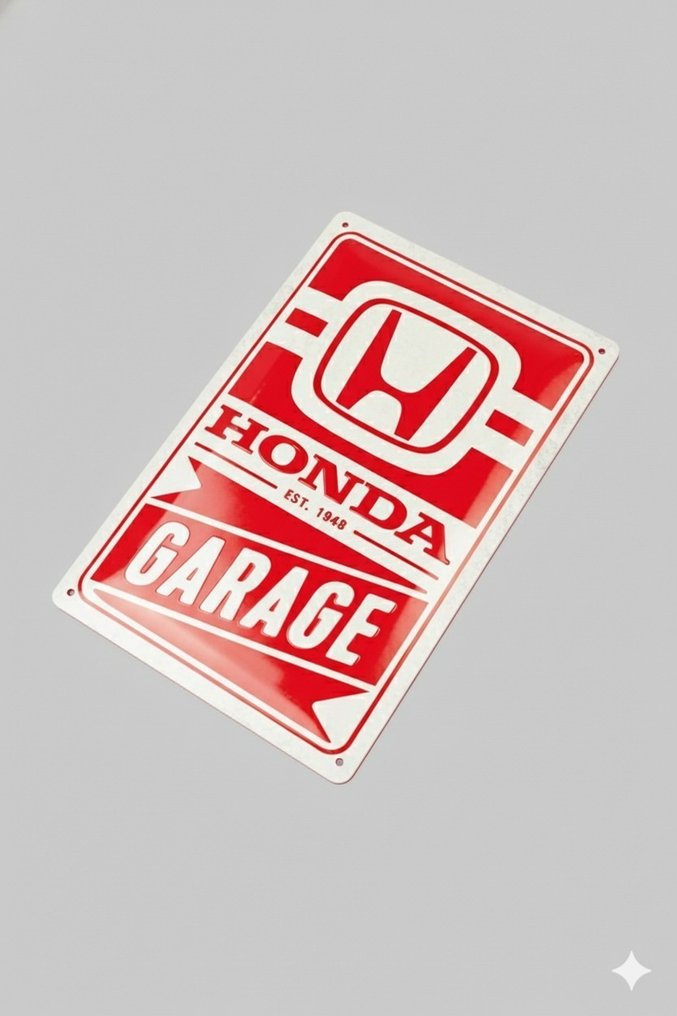 Honda - 匾 - 钢制标牌广告 - 车库汽车用品 - 金屬 #3.2
