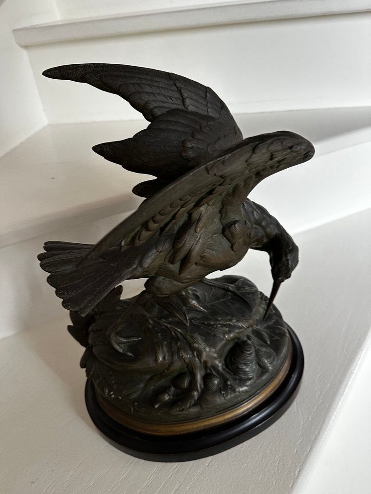 Alphonse Alexandre Arson (1822-1895) - Sculpture, Bécasse - 40 cm - Spelter #1.0