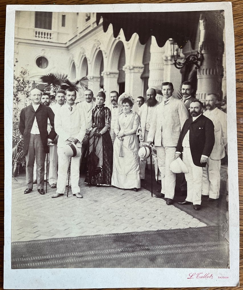 Talbot - Rare Russian Czarevitch Nicolas II in Saigon w/ Family #1.0