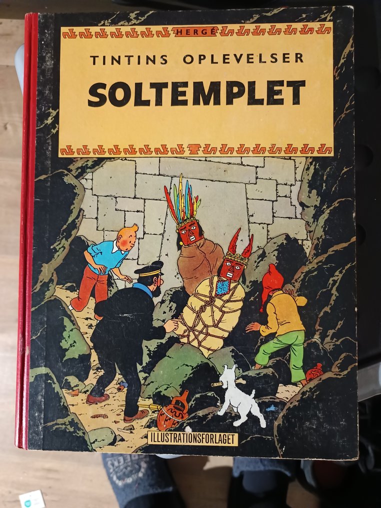 Tintin - Soltemplet - 1 Album - Første utgave - 1960 #1.0