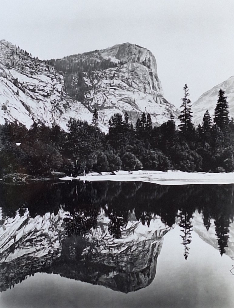 Carleton Eugene Watkins (1829-1916) - Mirror Lake, Yosemite, vers 1865-66 #2.1