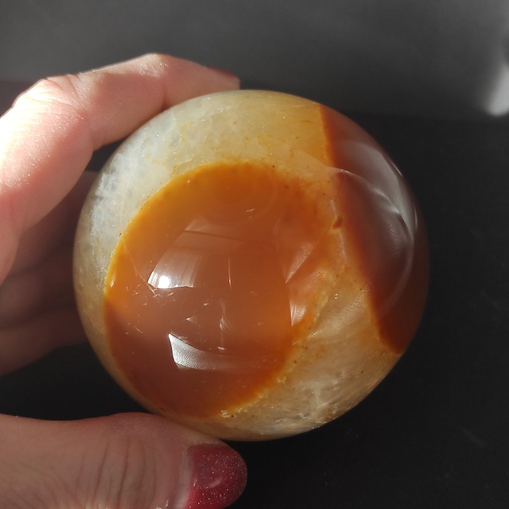 Agate Sphere - Height: 7 cm- 420 g - (1) #4.3