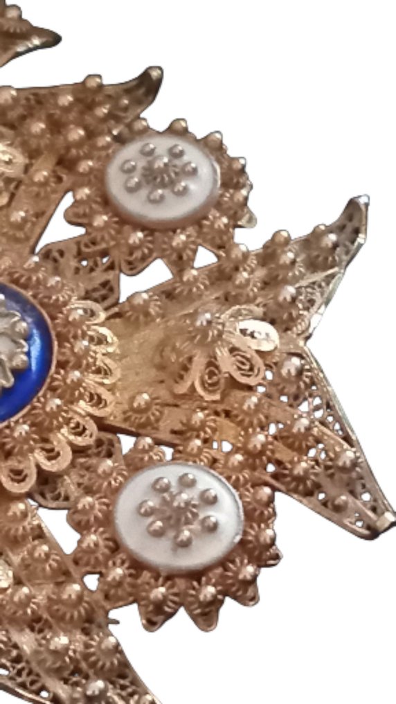 Ciondolo - 9 kt Oro bianco - Pendente d'oro del XIX secolo #4.3