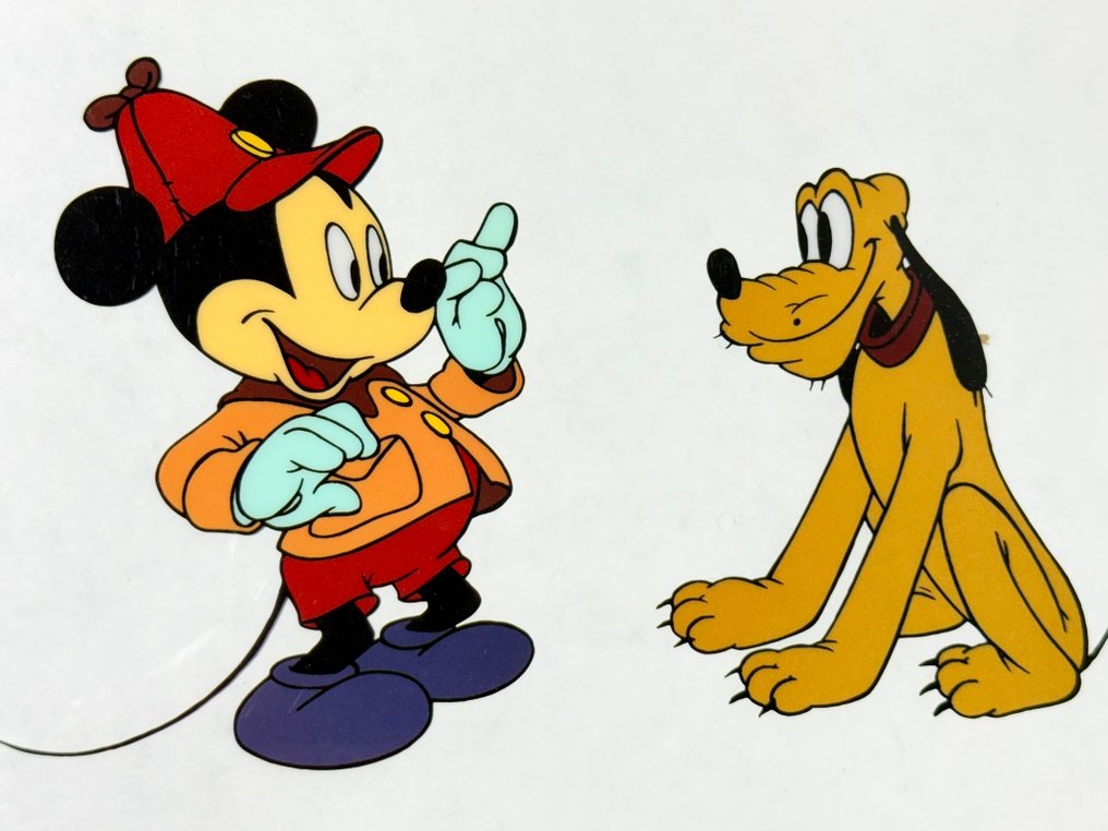 Walt Disney Productions - Sericel de edição limitada de “The Pointer” - Mickey Mouse & Pluto #1.0