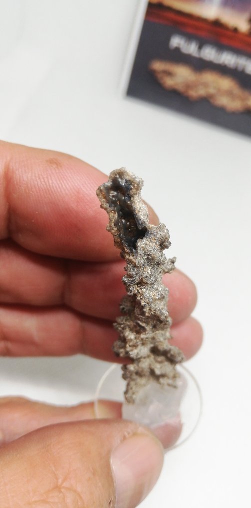 9 Fulgurites (Lightning Impact). Léchateliérite. (No reserve price) - 35 g #1.0