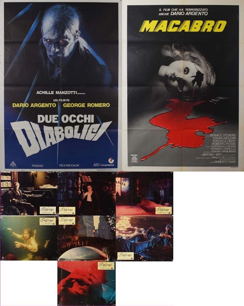 Dario Argento Italian Giallo Original Posters & Scene Cards Lot #1.0