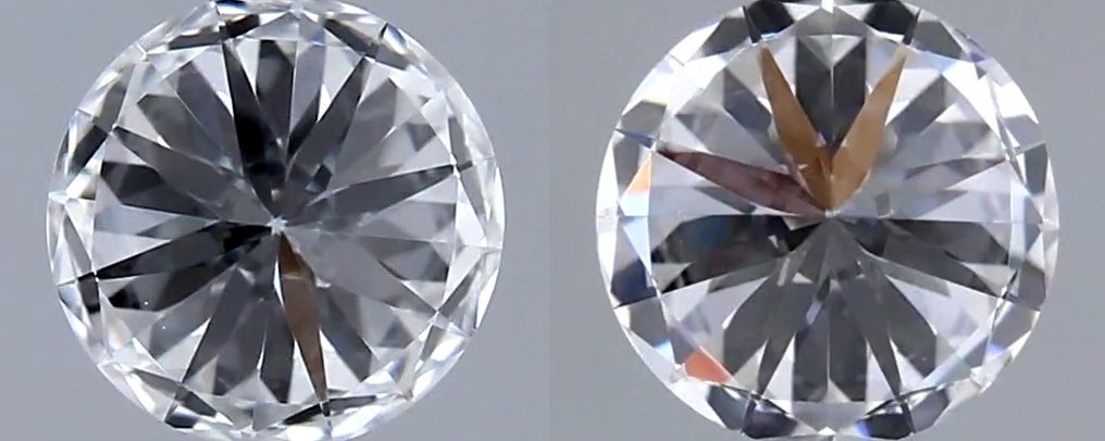 Nincs minimálár - 2 pcs Gyémánt (Természetes) - 0.60 ct - Kerek - D (színtelen) - VVS2 - Amerikai Gemmológiai Intézet (GIA) - *Matching Pair* *EX VG* #2.1