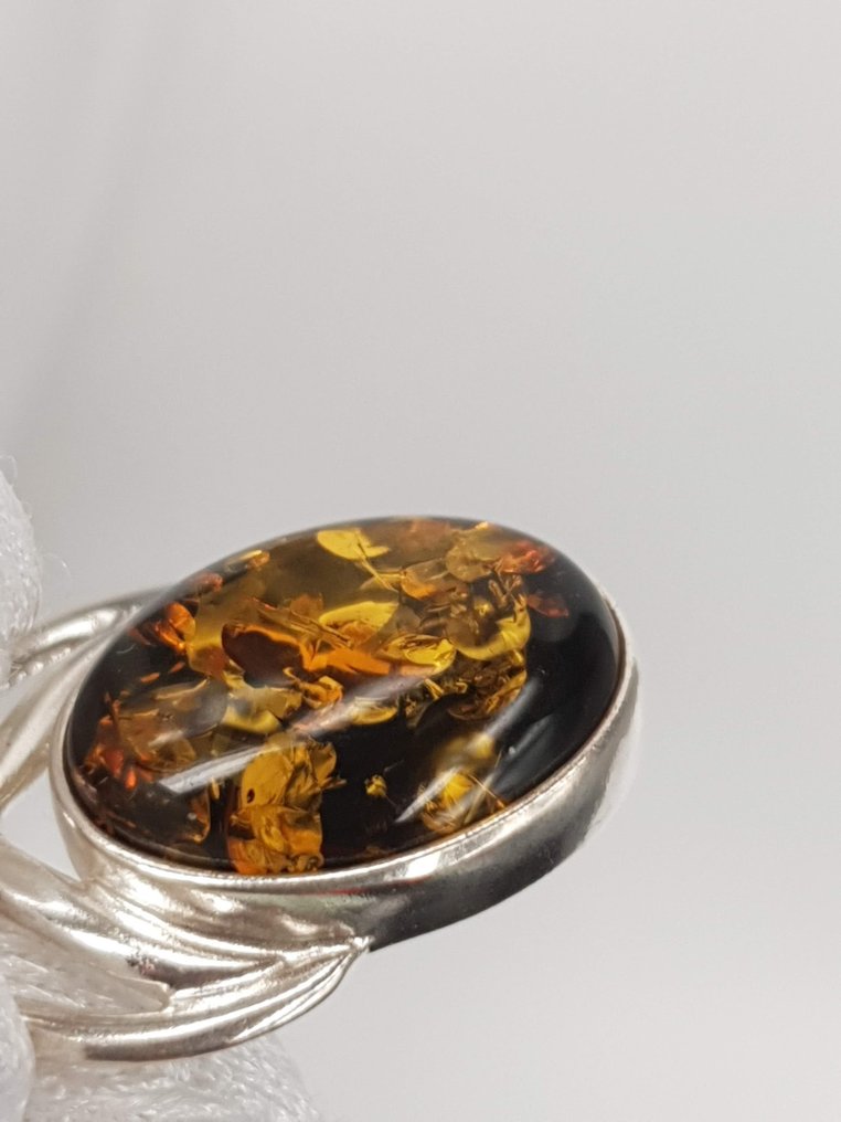 Ασημί, Χωρίς ελάχιστη τιμή / Φυσική Βαλτική Αμβέρ / Χωρίς ελάχιστη τιμή - Κρεμαστό κόσμημα #3.2