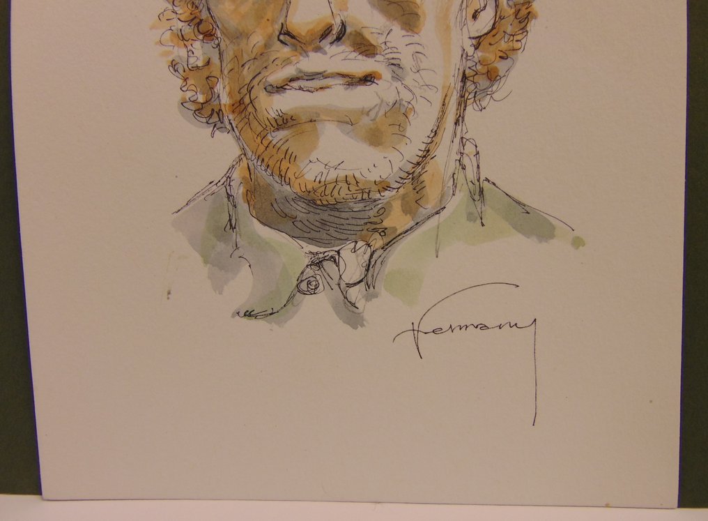 Hermann Huppen - 1 Watercolour - Red Dust #1.0