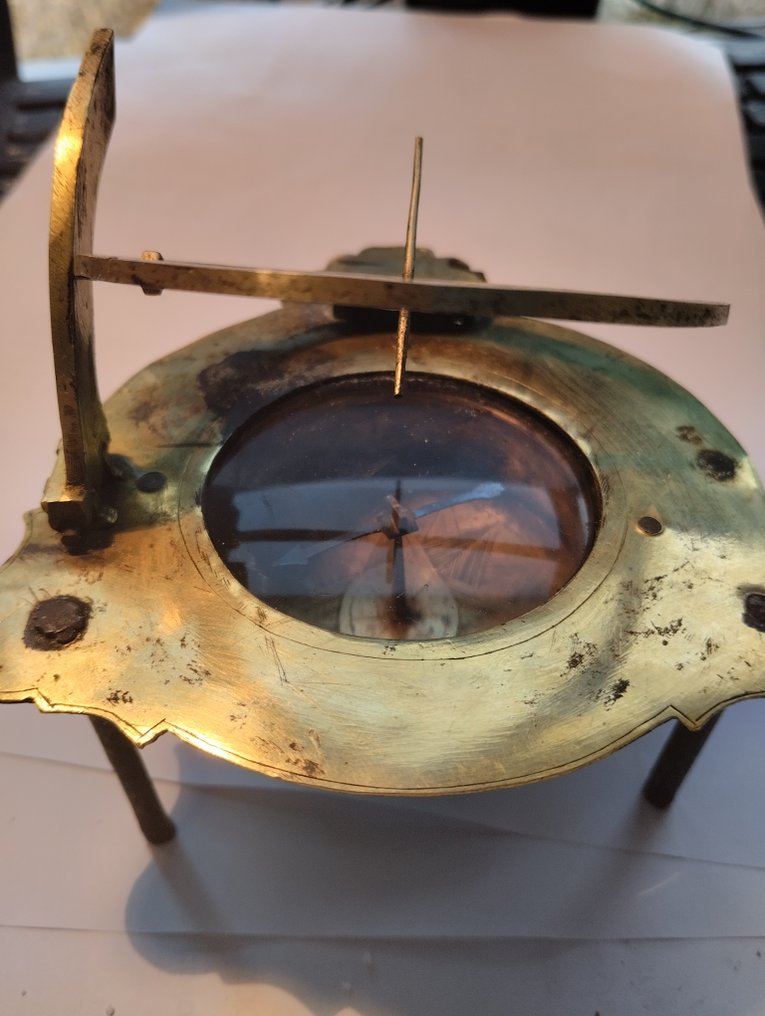 Zabytkowy Equatorial ring dial - Mosiądz - Niemcy - 1700-1750, 1750-1800 #4.3