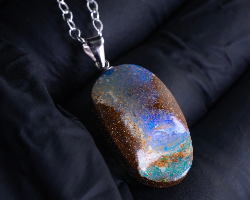Opal Australia Pendant - 9.16 carats - Height: 20 mm - Width: 12 mm- 1.83 g - (1) #1.0