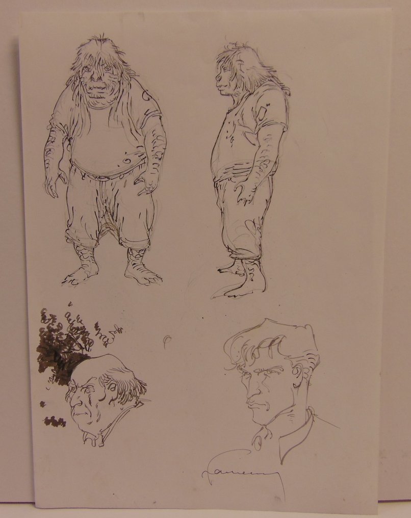 Hermann - 1 Pencil drawing - Jeremiah - Voorstudie in inkt - 2011 #1.0