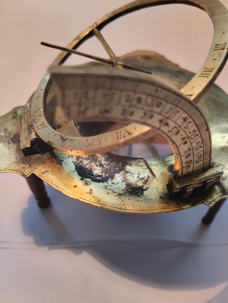 Zabytkowy Equatorial ring dial - Mosiądz - Niemcy - 1700-1750, 1750-1800 #3.2