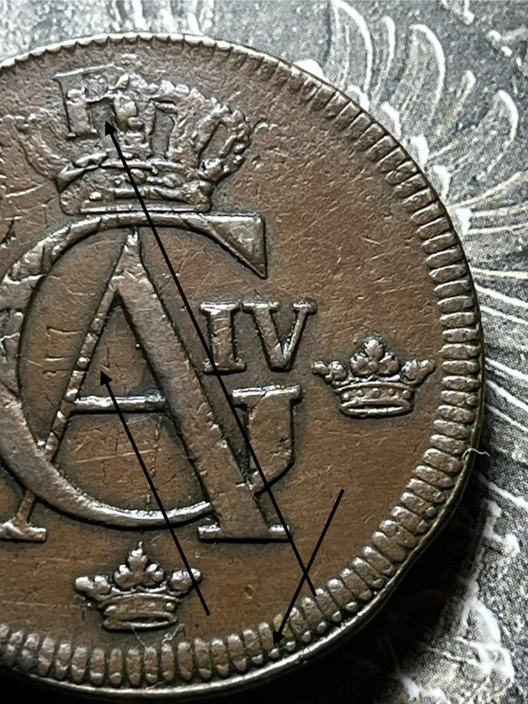 Σουηδία. Gustav IV Adolf. 1 Skilling 1802 / 2 Öre SM 1762 Overstruck (χωρίς τιμή ασφαλείας) #4.3