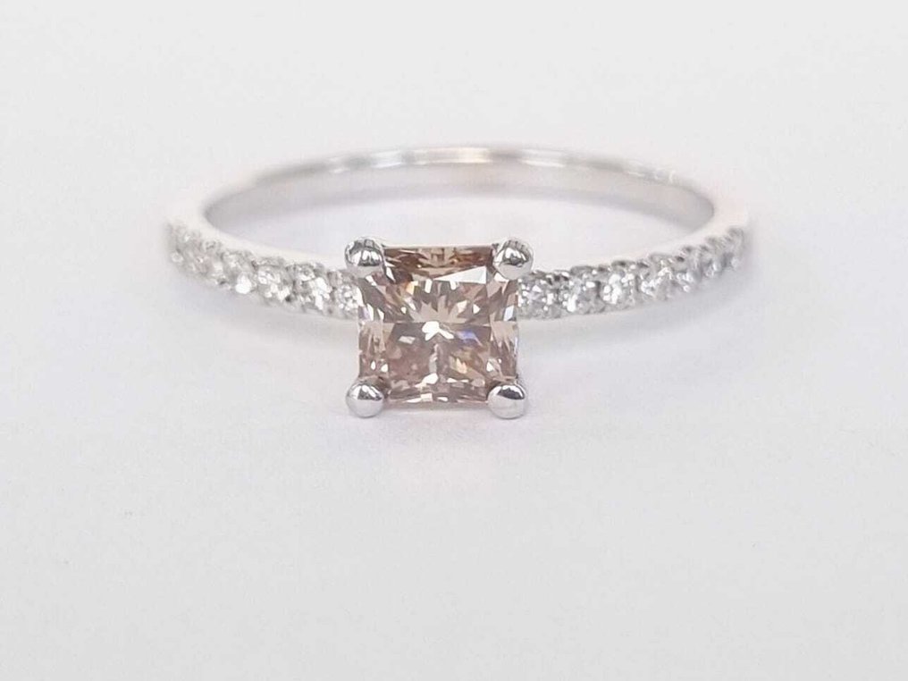 Δαχτυλίδι αρραβώνων - 14 καράτια Λευκός χρυσός -  0.86ct. tw. Διαμάντι (Φυσικό) - Διαμάντι #1.0