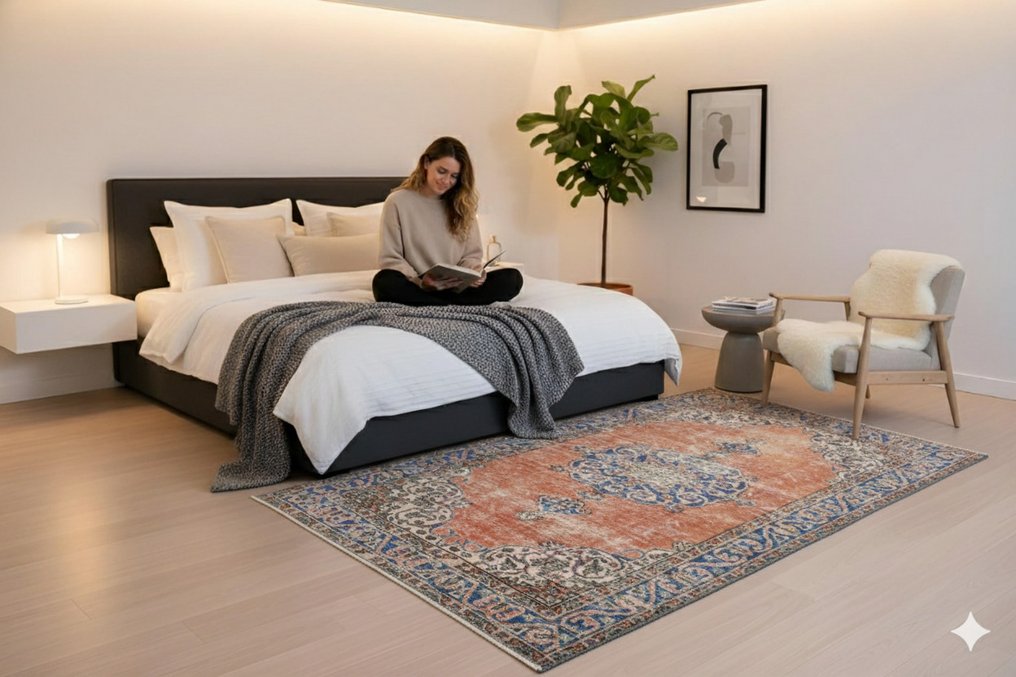 经典复古 - 小地毯 - 200 cm - 115 cm - 附带证书 #4.3