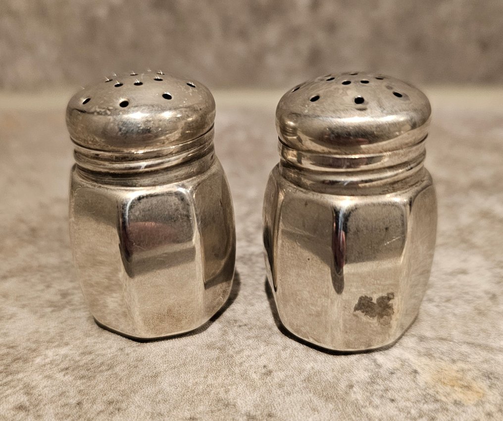 sterling - Solniță sare și piper (2) - .835 argint - Sterling zilver #1.0
