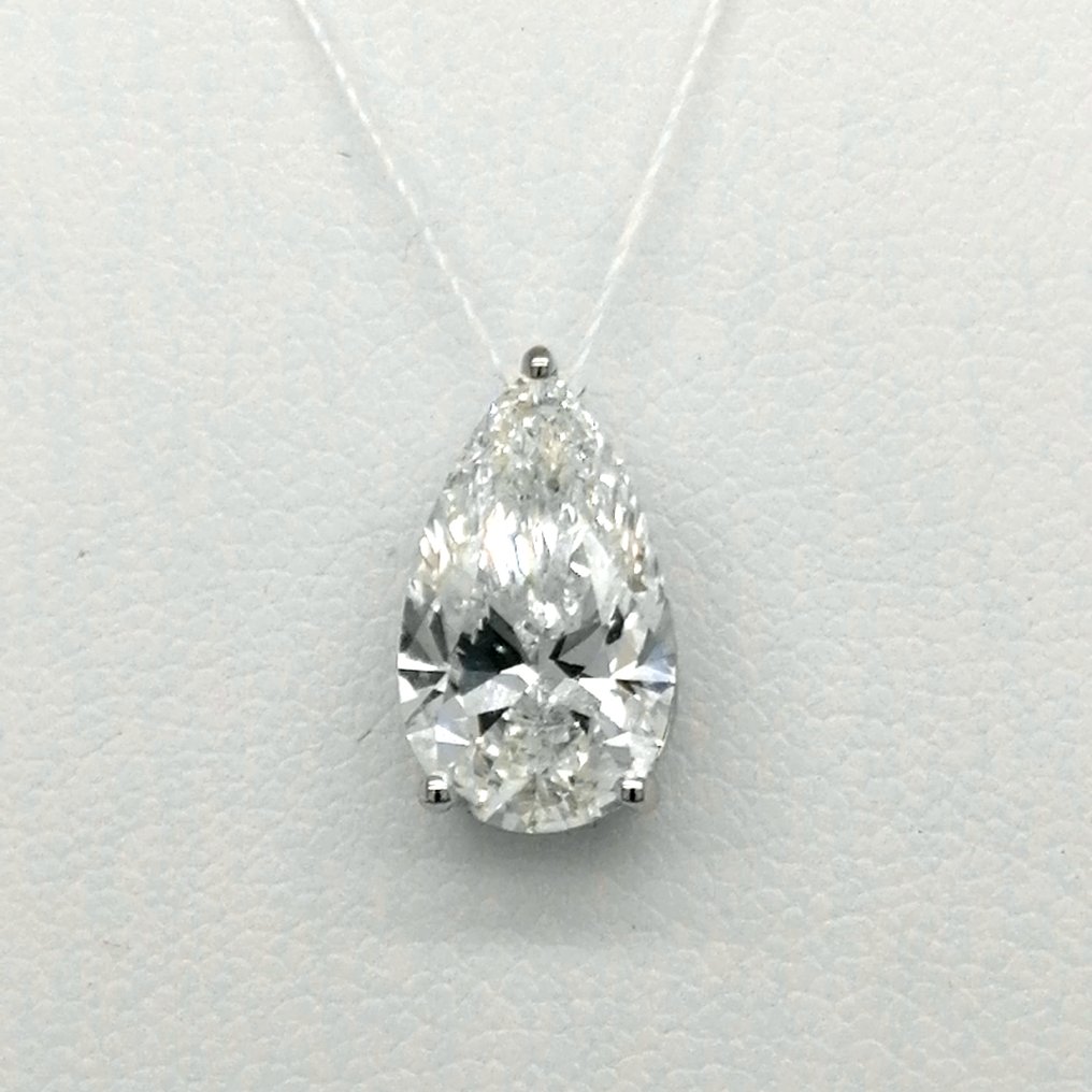 No reserve price - Pendant - 18 kt. White gold -  3.77ct. tw. Diamond (Lab-grown) #1.0