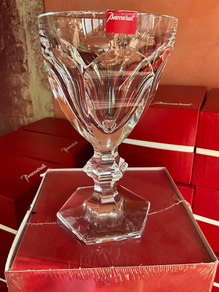 Drinking set (6) - Rock crystal - Set of baccarat cups. #1.0